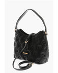 Moschino LOVE Embossed Hearts All Over Faux Leather Hobo Bag