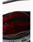 Moschino LOVE Embossed Hearts All Over Faux Leather Hobo Bag