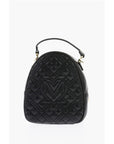 Moschino Love Quilted Faux Leather Mini Bag with Golden Details