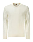 Hugo Boss White Wool Men Sweater