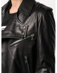 Balmain Black Leather Jacket