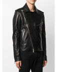 Balmain Black Leather Jacket