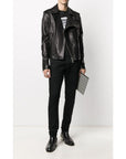 Balmain Black Leather Jacket