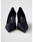 Prada Blue Satin Pumps