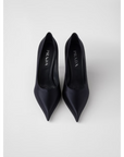 Prada Blue Satin Pumps