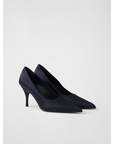 Prada Blue Satin Pumps