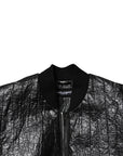 Dolce & Gabbana Black Logo Plaque Bomber Full Zipper Jacket