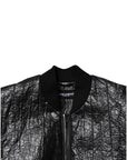 Dolce & Gabbana Black Logo Plaque Bomber Full Zipper Jacket
