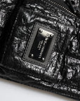 Dolce & Gabbana Black Logo Plaque Bomber Full Zipper Jacket