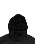 Dolce & Gabbana Black DG Logo Plaque Hooded Bomber Jacket