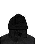 Dolce & Gabbana Black DG Logo Plaque Hooded Bomber Jacket