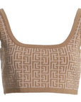Balmain Beige Wool Tops & T-Shirt