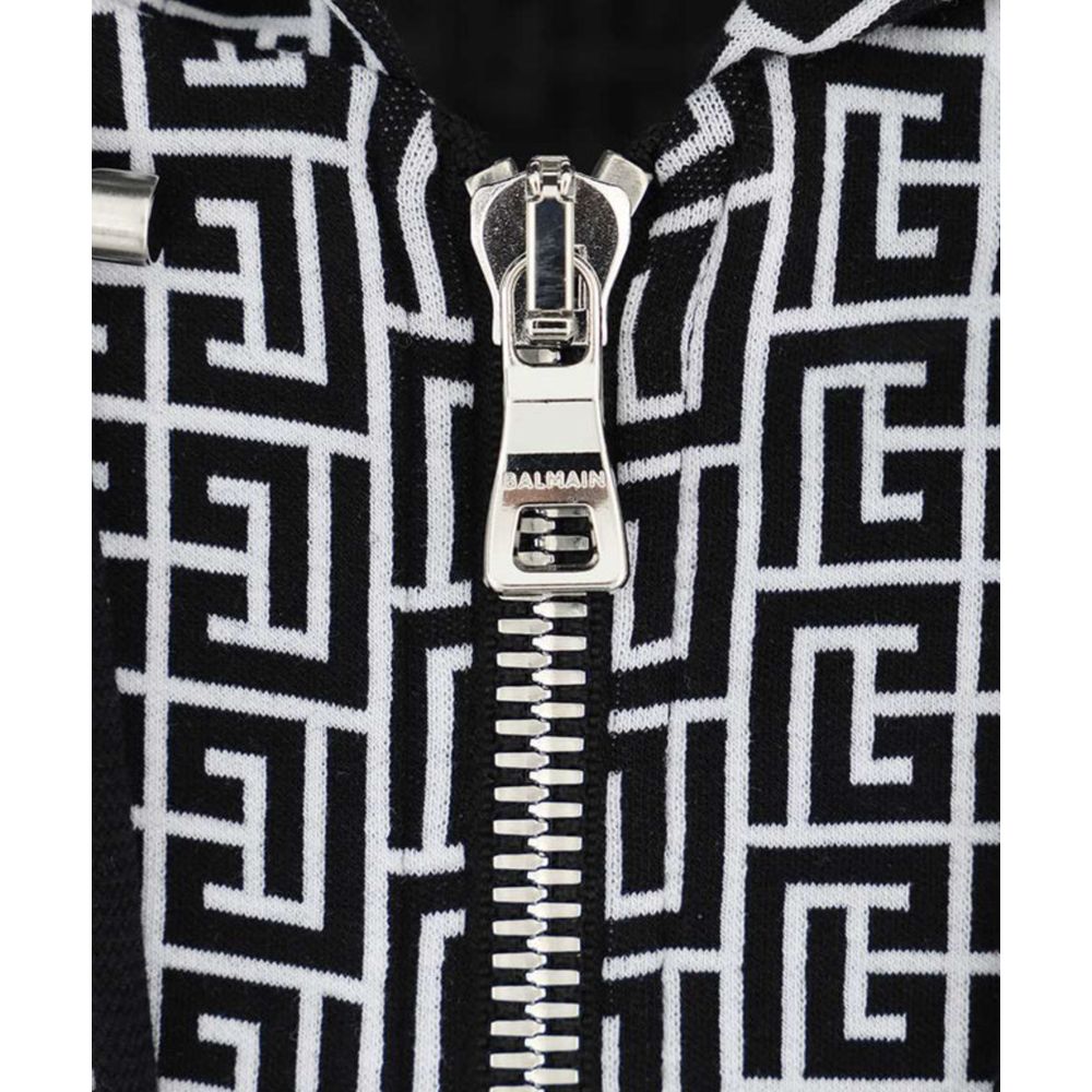 Balmain Black Cotton Sweater