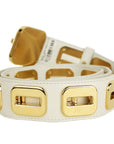 Dolce & Gabbana White Calfskin Women Belt