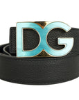 Dolce & Gabbana Black Calfskin Belt