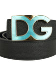 Dolce & Gabbana Black Calfskin Belt