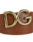 Dolce & Gabbana Brown Calfskin Belt