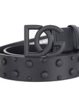 Dolce & Gabbana Black Calfskin Belt