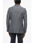 Nino Danieli Side Vents Peak Lapel Double Breasted Blazer