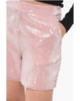 Federica Tosi Allover Sequined High-Waisted Shorts