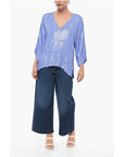 Parosh Long Sleeved Top With Allover Sequins