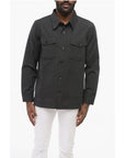 Department 5 Virgin Wool and Cotton Overshirt with Double Breast Pocket
