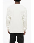 Needles Long Sleeved Crew-neck T-Shirt with Breast Pocket and Butter