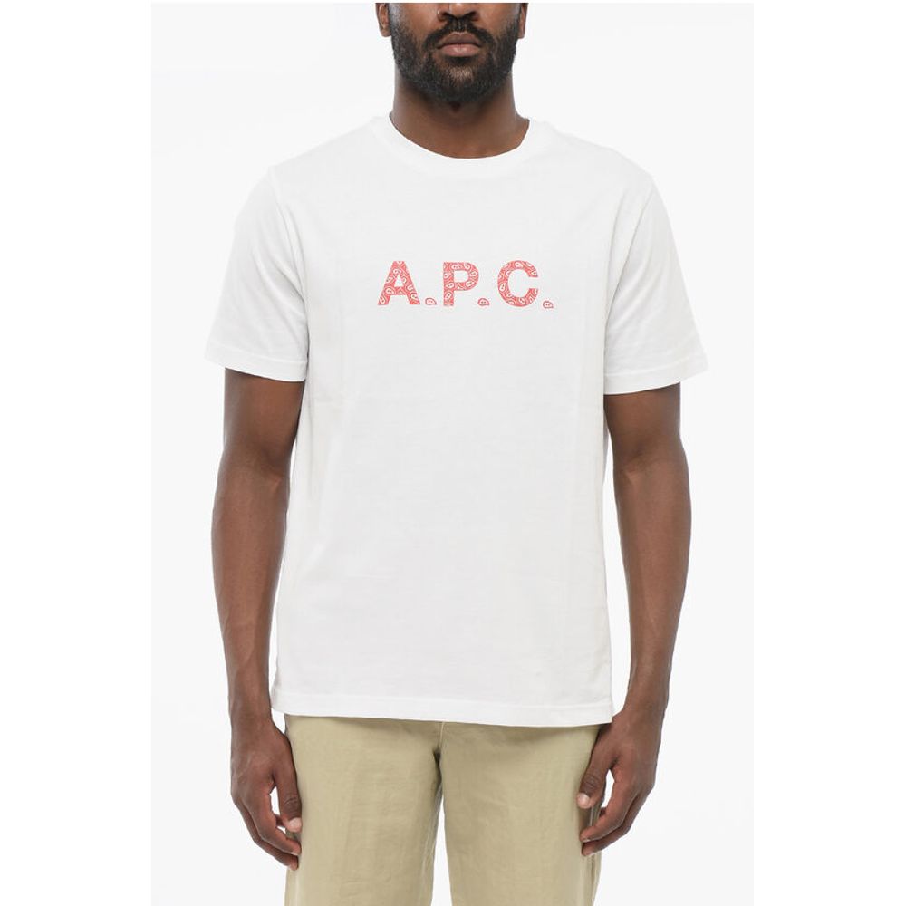 A.P.C. Solid Color Crew-neck T-Shirt with Contrasting Logo