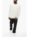 Needles Long Sleeved Crew-neck T-Shirt with Breast Pocket and Butter