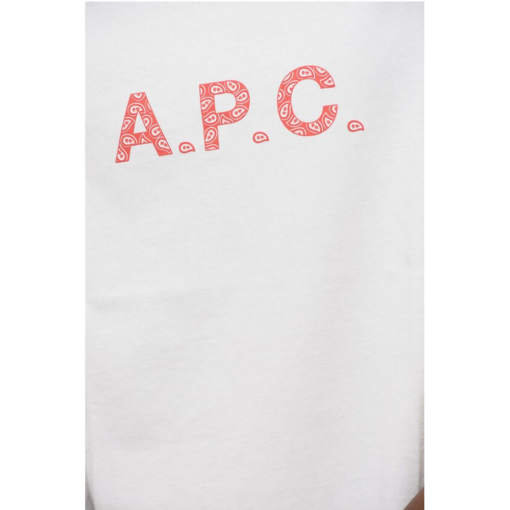 A.P.C. Solid Color Crew-neck T-Shirt with Contrasting Logo