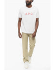 A.P.C. Solid Color Crew-neck T-Shirt with Contrasting Logo