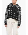 Amiri Paisley Patterned Cropped Fit Hoodie
