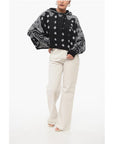 Amiri Paisley Patterned Cropped Fit Hoodie