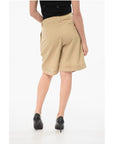Aspesi Double-pleated Linen Blend Shorts