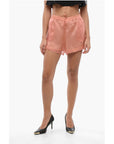 Super Blond Chiffon Pleated Shorts