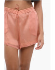 Super Blond Chiffon Pleated Shorts