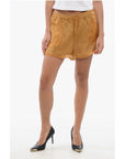 Super Blond Chiffon Pleated Shorts
