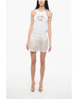 Super Blond Chiffon Pleated Shorts