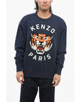 Kenzo Front Embroidered LUCKY TIGER Crew Neck Sweatshirt