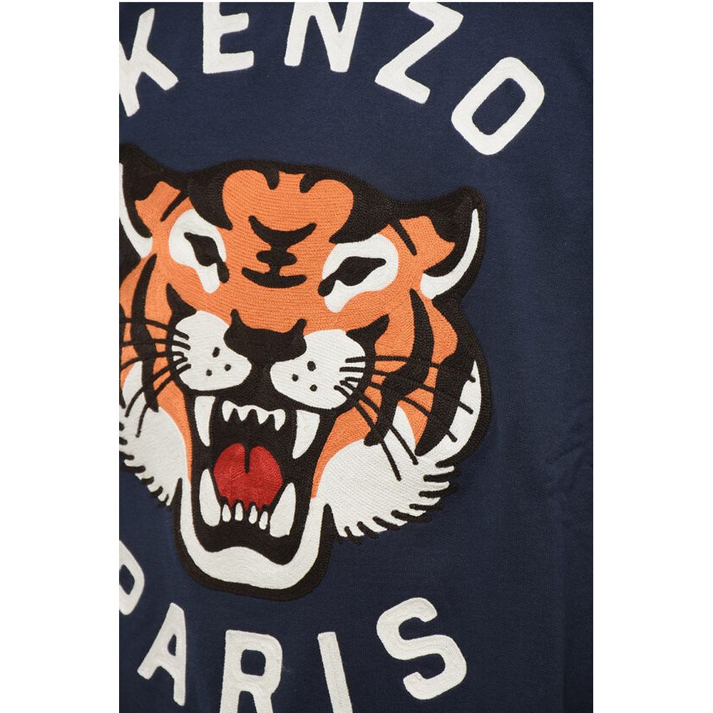 Kenzo Front Embroidered LUCKY TIGER Crew Neck Sweatshirt