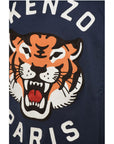 Kenzo Front Embroidered LUCKY TIGER Crew Neck Sweatshirt