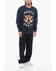 Kenzo Front Embroidered LUCKY TIGER Crew Neck Sweatshirt