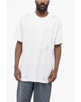 Setchu Crew Neck Cotton T-Shirt with Printed Logo