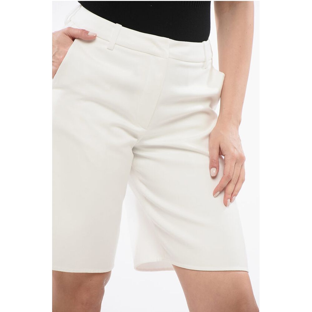 Valentino Cotton Wide-leg Shorts