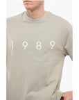 1989 Studio Crew Neck Cotton T-Shirt with Embossed Logo