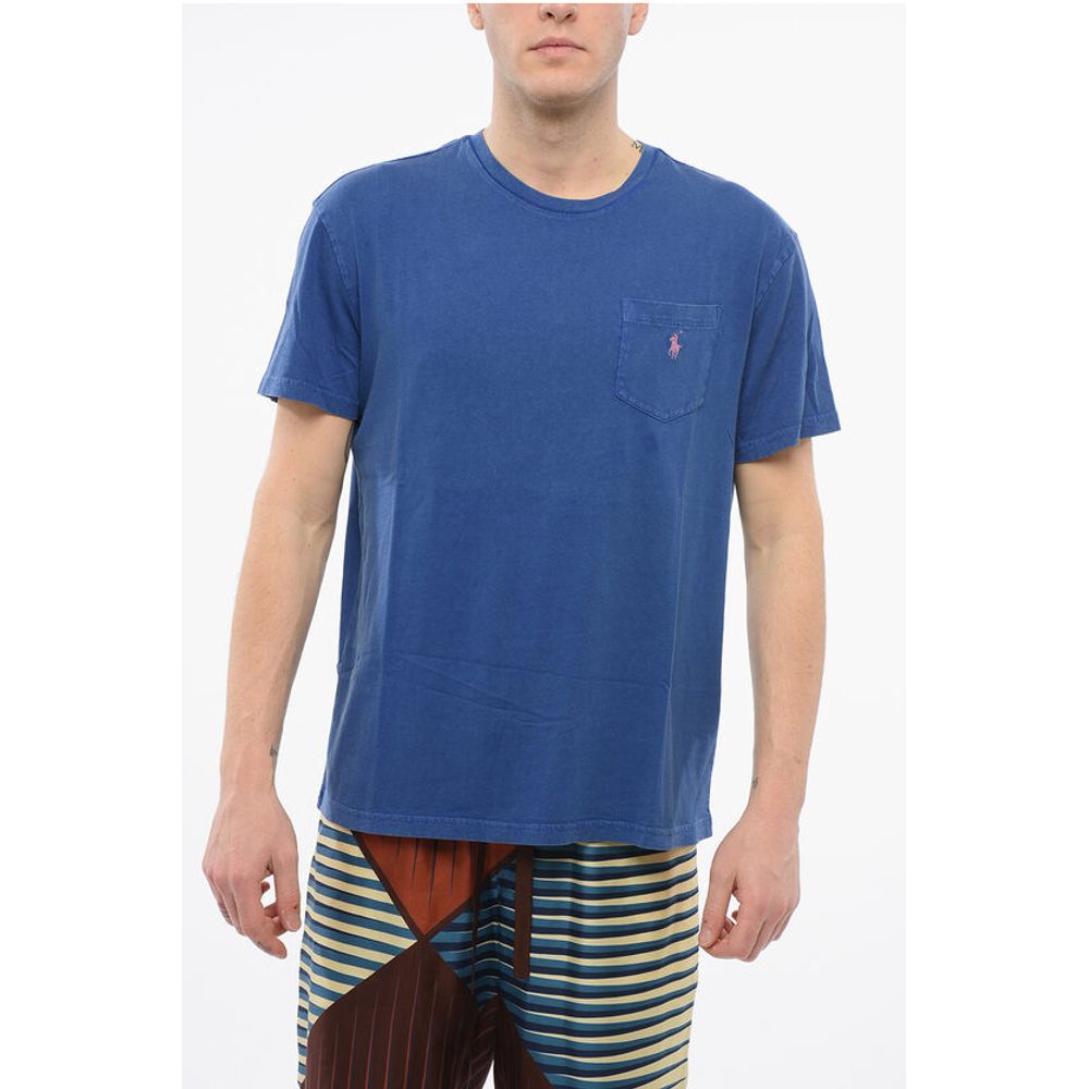 Polo Ralph Lauren Crew Neck Cotton T-Shirt with Breast-pocket