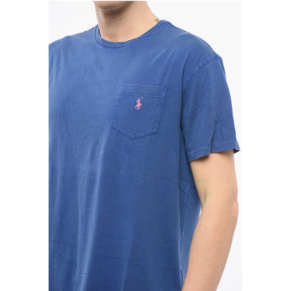 Polo Ralph Lauren Crew Neck Cotton T-Shirt with Breast-pocket