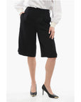 Ami Alexandre Mattiussi Wool Blend Pleated Shorts