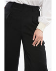 Ami Alexandre Mattiussi Wool Blend Pleated Shorts