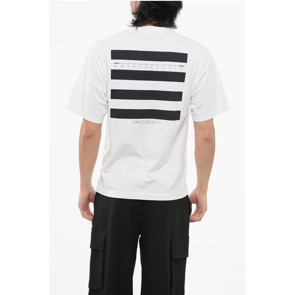 Dolce & Gabbana Crew Neck COMPASS Cotton T-Shirt with Prints